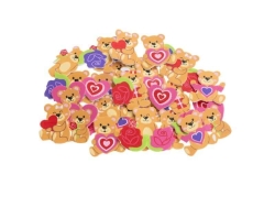 NAKLEJKI Z PIANKI PVC61 MISIE Z SERCEM