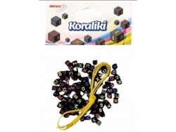 KORALIKI LITERKI CZARNE KL3 4806