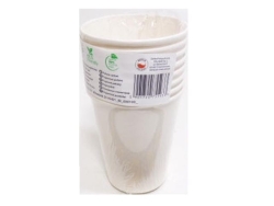 KUBECZKI PAPIEROWE BIALE 250ML 8SZT 5933