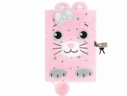 PAMIETNIK PLUSZOWY Z KLODKA KOT 0774