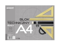 BLOK TECHNICZNY A4 BIALY 160G 3299