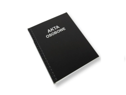 TECZKA NA AKTA OSOBOWE CZARNA 0329