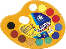 FARBY AKWARELOWE 12KOL PALETKA 0182