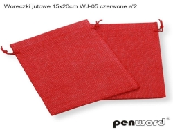 WORECZKI JUTOWE 15x20CM CZERWONE 2SZT 71
