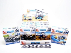 KLOCKI POLICJA 4WZORY /8/ 4478