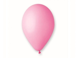 BALON PASTEL ROZOWY 21CM 100SZT 0616