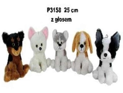 PIES Z GLOSEM 5KOL 25CM 2497