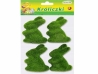 KROLIKI FLOKOWANE 8CM 4SZT. 4758