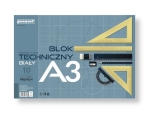 BLOK TECHNICZNY A3 BIALY 250G 3345