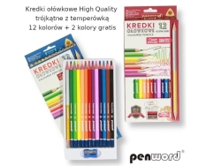 KREDKI 12+2KOL. TROJK.Z TEMPER. 4771